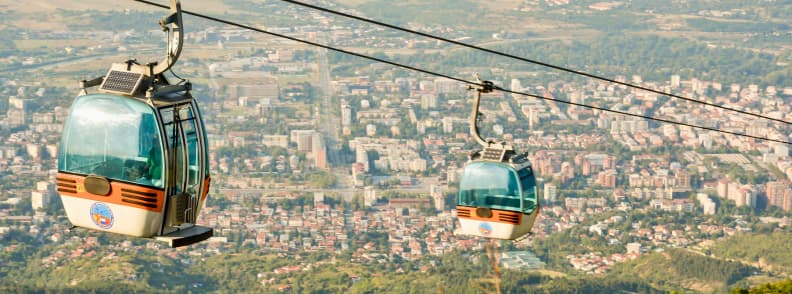 Téléphérique de la Croix du Millénaire à Skopje