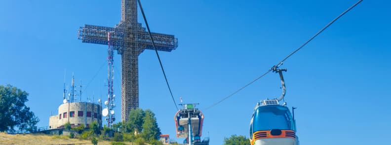 randonnée à la Croix du Millénaire Macédoine du Nord