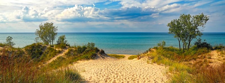 Escapades romantiques aux États-Unis sur le lac Michigan