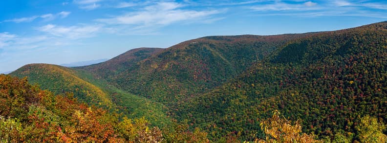 Greylock Mountain à Massachusetts en automne