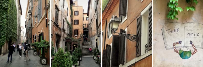 Les rues du vieux centre de Rome