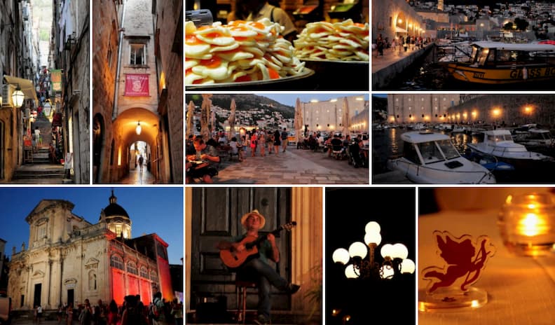 Visite à Dubrovnik la nuit