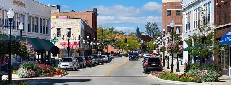 Visite en Aurora Illinois en été