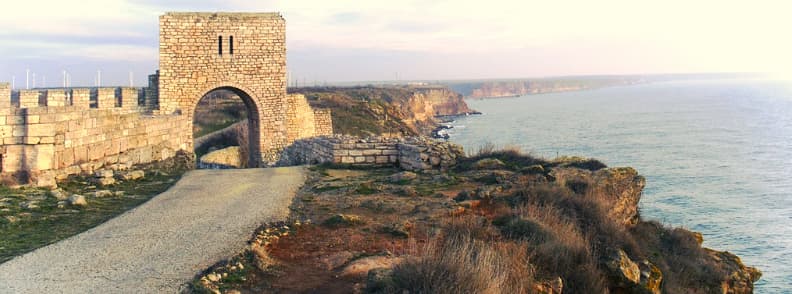 cap kaliakra sur le bord de mer de la Bulgarie