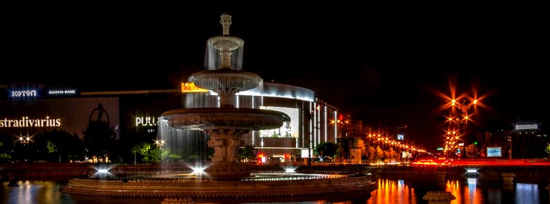 fontaines boulevard Unirii Bucarest