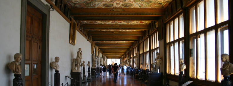 itinéraire de la galerie académie de florence