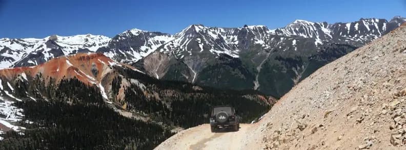 jeep à louer en vacances d'été à ouray colorado