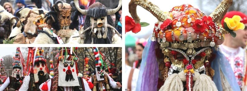 kukeri festivals en bulgarie surva