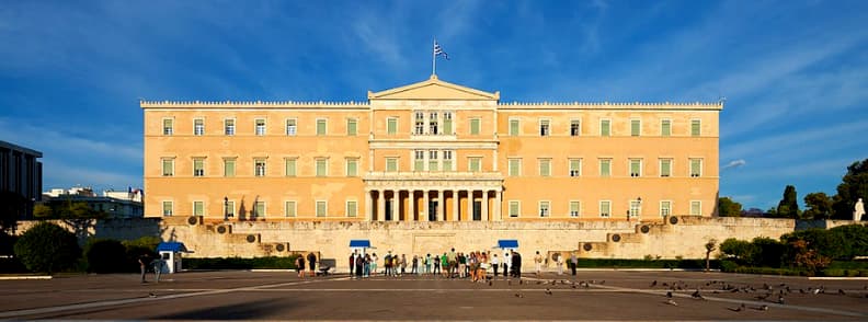 Bâtiments importants à Athènes: le Parlement hellénique