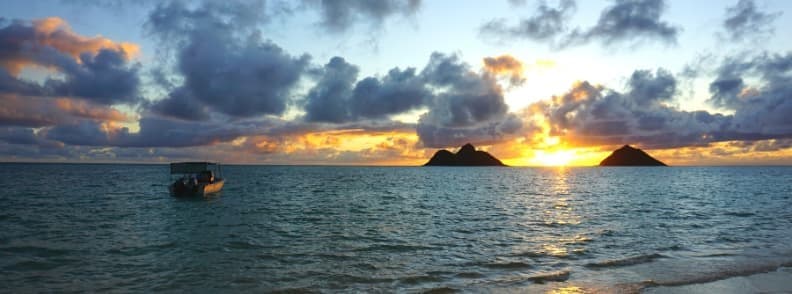 plage de Lanikai à Oahu hawaï