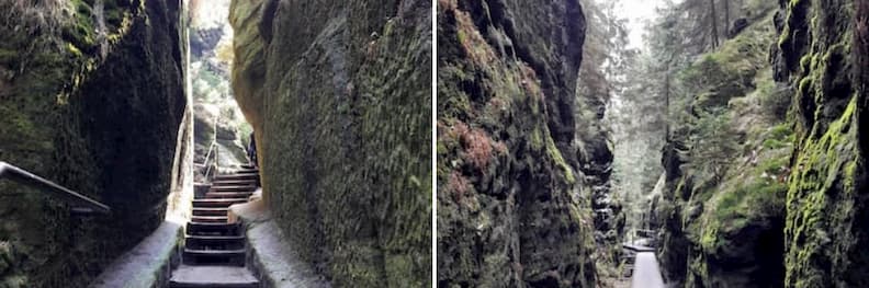 retour de la randonnée au pont Bastei