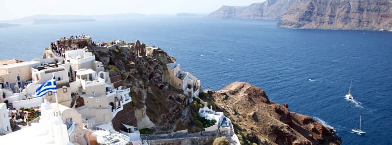 santorin îles cyclades croisière sur la mer égée