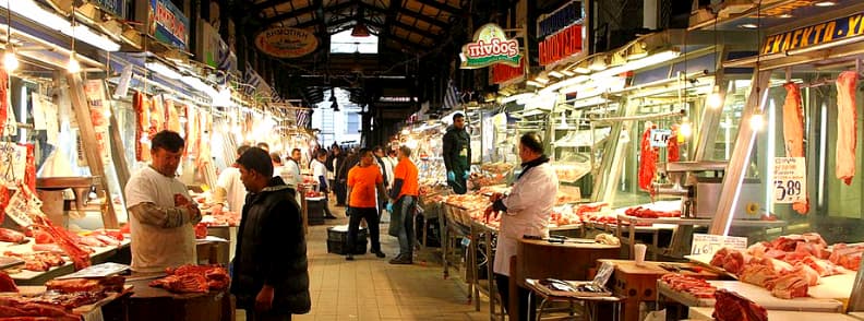 Marchés d'Athènes: Varvakeios, marché central d'Athènes