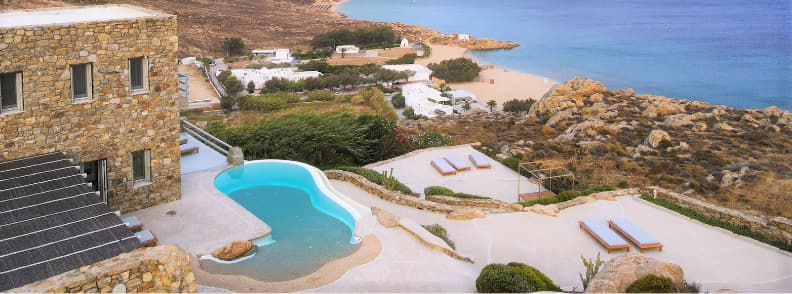 villas de luxe à Mykonos Grèce