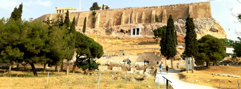 vues sur Acropole à Athènes