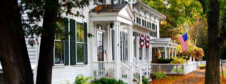 woodstock en automne au Vermont