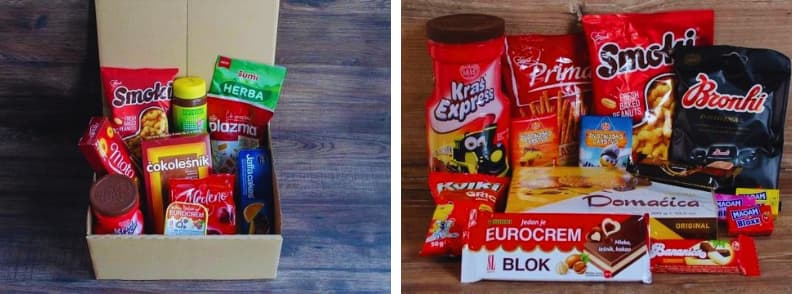 boîte de bonbons des Balkans