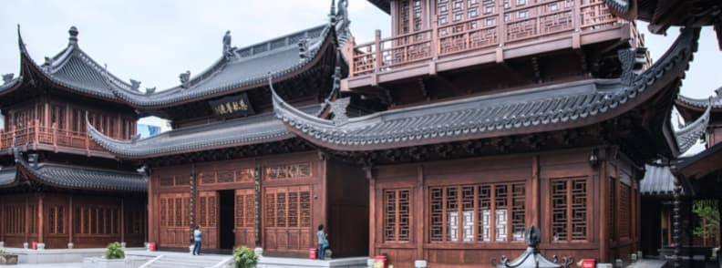Sites touristiques du temple Yufo Si de Shanghai ou du temple du Bouddha de Jade