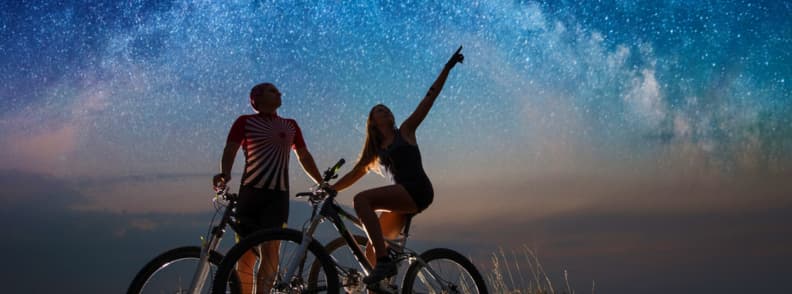 Houston la nuit faire du vélo au Texas