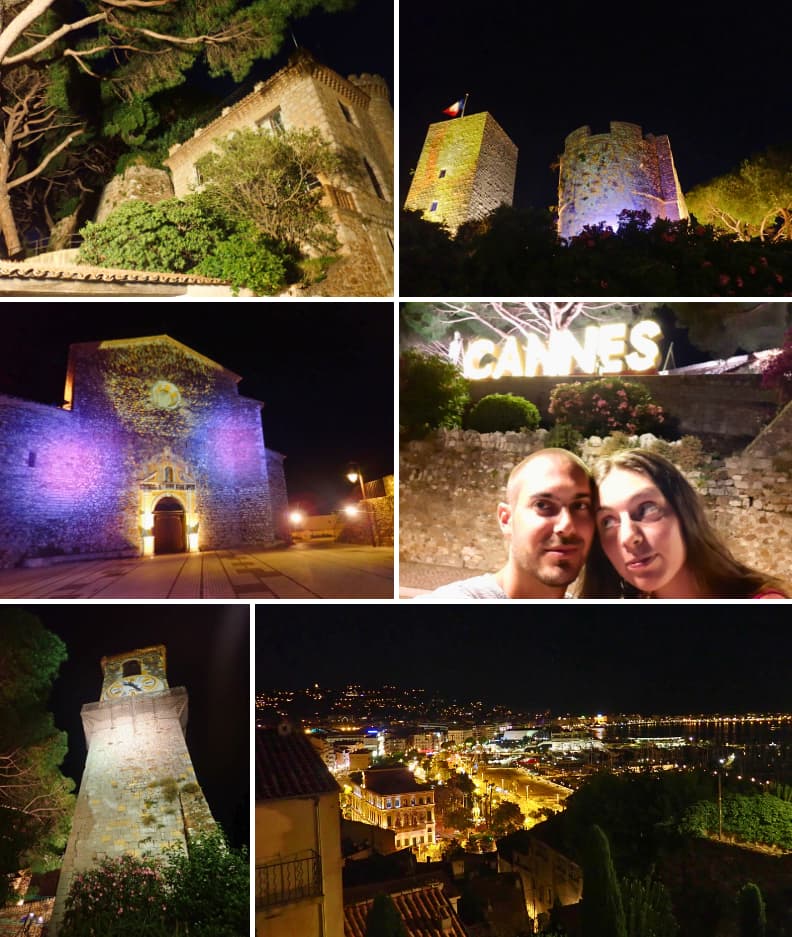 visiter vieux cannes suquet la nuit