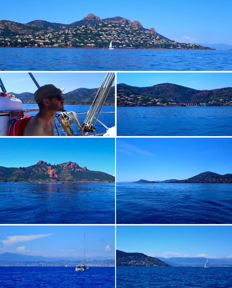 voile côte azur en bateau