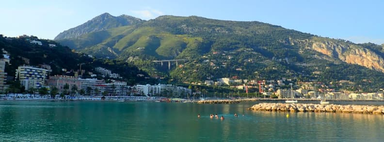 vue plage des sablettes plus belles plages de la Côte d'Azur