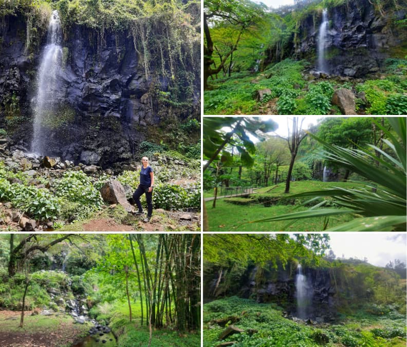 Mirela Letailleur The Travel Bunny à Anse des Cascades à Sainte-Rose sur la côte est de La Réunion avec chute d’eau et végétation tropicale