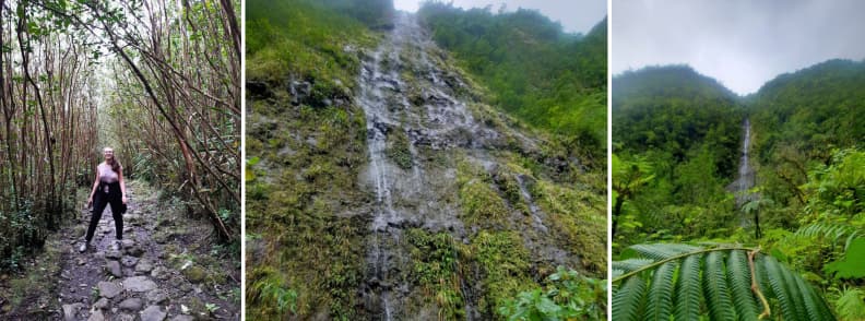 Mirela Letailleur The Travel Bunny en randonnée vers la cascade du Bras d’Anette près de Grand Étang sur la côte est de La Réunion
