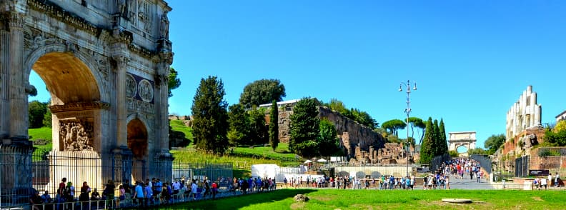 arcul lui constantin in vacanta la roma