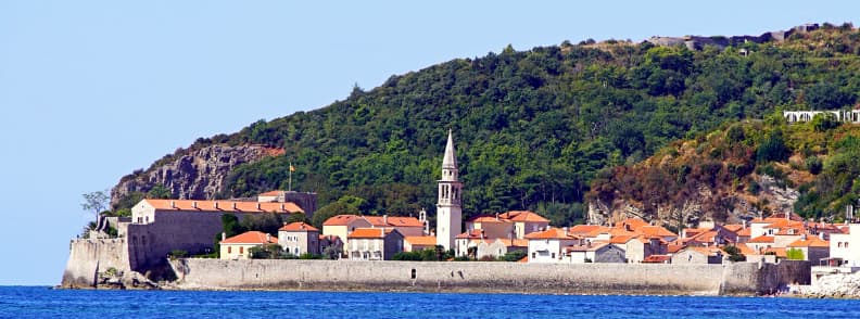 budva stari grad pe litoral in muntenegru