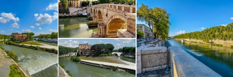 isola tiberina pe drumul dintre vatican si trastevere