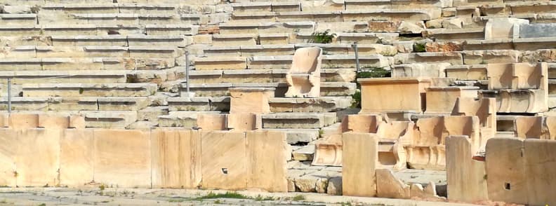 teatrul dionis pe acropola atenei grecia
