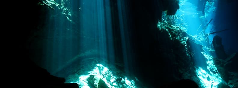 snorkeling in cenote chac mool