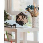 3D Cork Globe decoration black