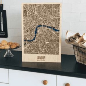 Wooden 3D London Map