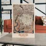 Wooden 3D Philadelphia Map