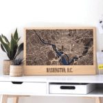 Wooden 3D Washington DC Map