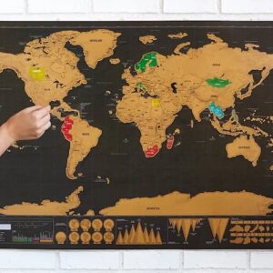 scratch off map of the world