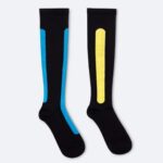 Bamboo Compression Socks Yellow Blue