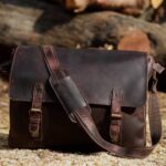 Leather College Bag for Laptop