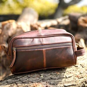 Leather Wash Bag For Men