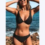 Black Scalloped Bikini