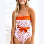 Tie Waist One Piece Swimsuit