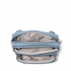triple compartment handbag triple zip bagg