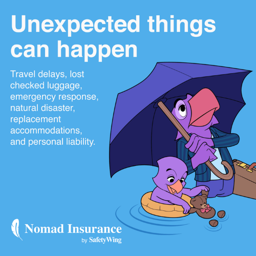 SafetyWing Nomad Insurance coverge