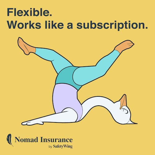 SafetyWing Nomad Insurance Subscription