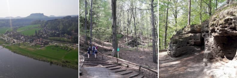 40-minute hike to Bastei Bridge