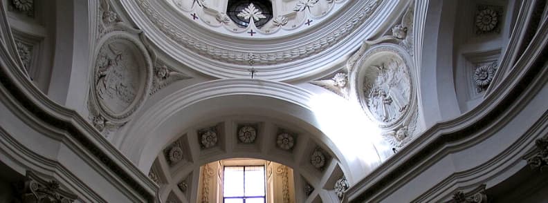 Church of Saint Charles at the Four Fountains San Carlo alle Quattro Fontane or San Carlino church in Rome