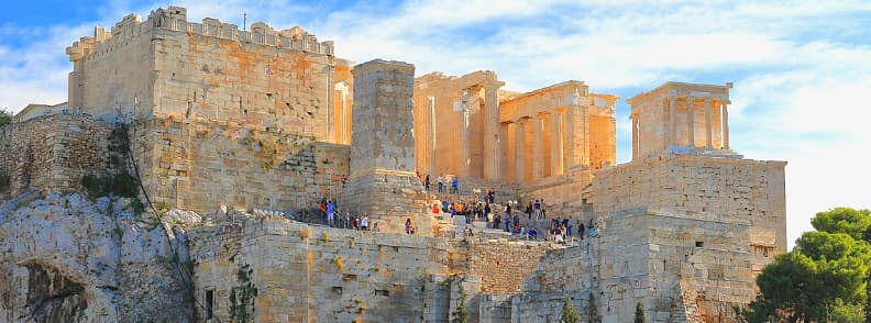 acropolis hill athens archaeological site