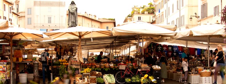 campo de fiori market in rome